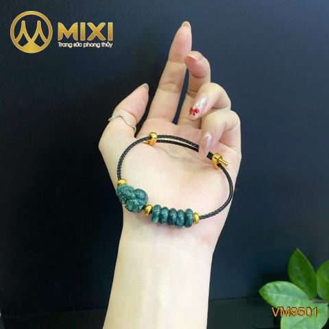 VT Dây Cáp Đen Tỳ Hưu Lam Ngọc 2A Mix Ngũ Điếu