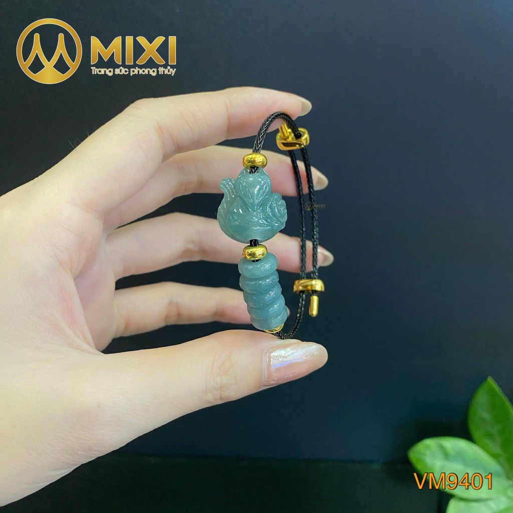 VT Dây Cáp Hồ Ly Lam Ngọc 2A Ôm Hoa Mix Ngũ Điếu