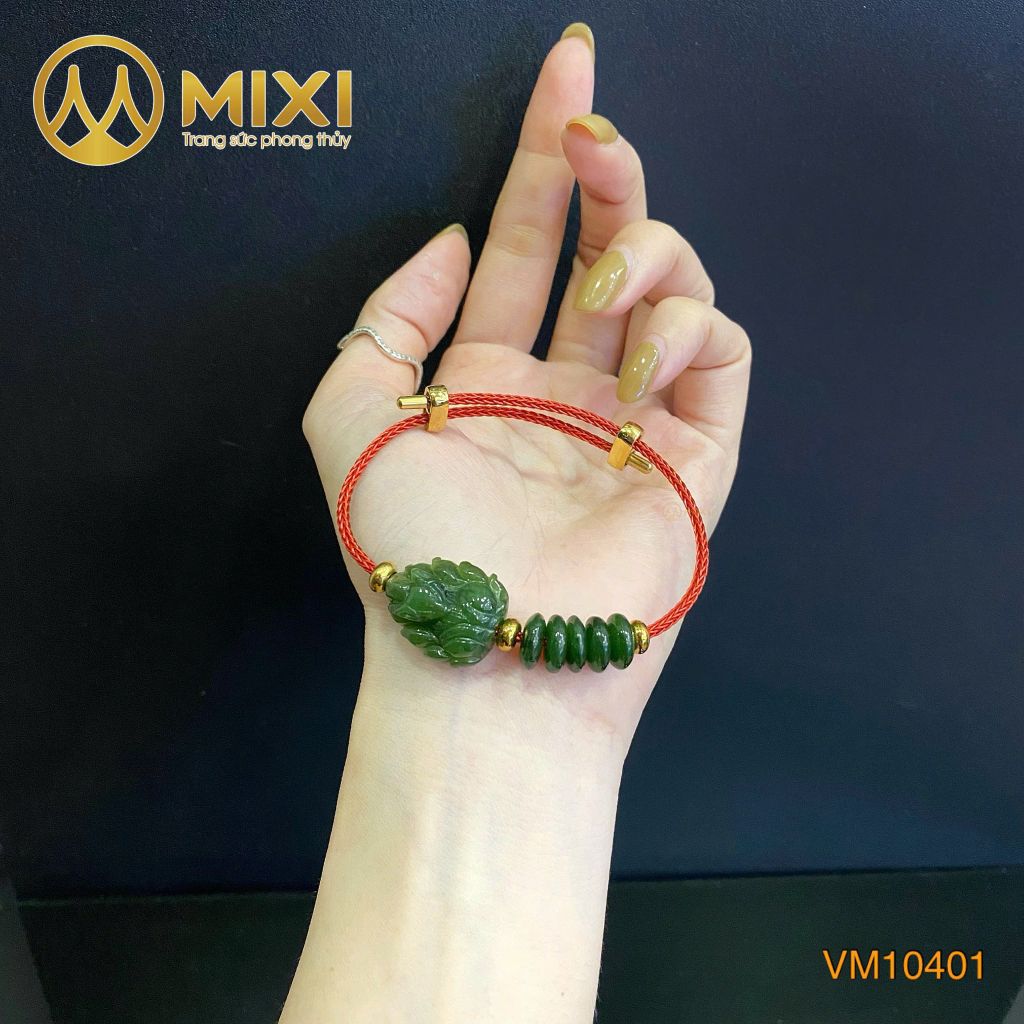 VT Dây Cáp Hồ Ly Ngọc Bích Nephrite Chúa Mix Ngũ Điếu