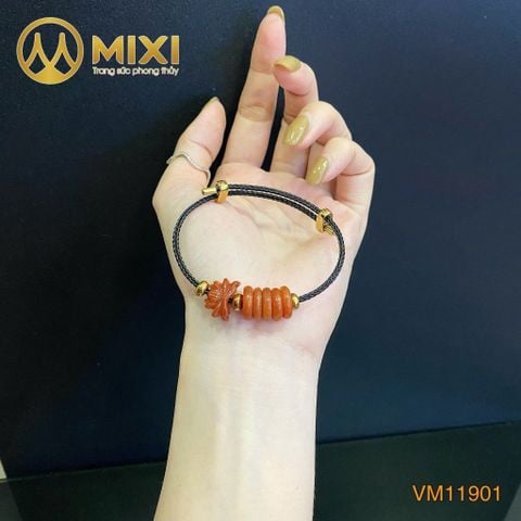 VT Dây Cáp Hoa Sen Ngọc Huyết Đỏ 2A Mix Ngũ Điếu