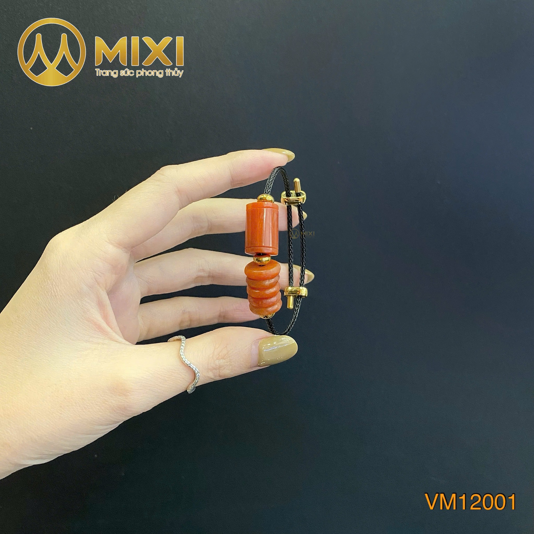 VT Dây Cáp Lu Thống Ngọc Huyết Đỏ 2A Mix Ngũ Điếu