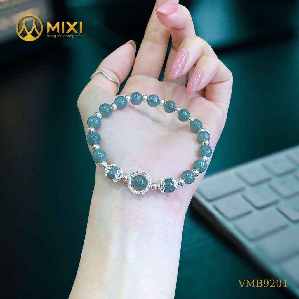 VT Lam Ngọc_7 Mix Khung Tròn Sủi Đá Bạc