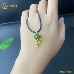 Mặt Dây Chuyền Hồ Ly Ngọc Bích Nephirte Mạ Vàng