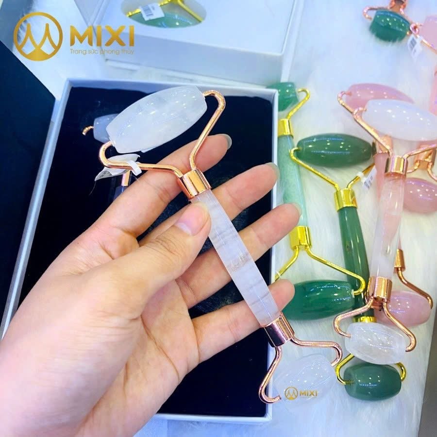 Cây Lăn Mặt Thạch Anh Trắng