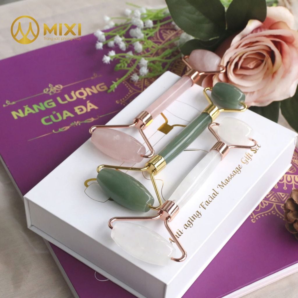 Cây Lăn Mặt Thạch Anh Trắng