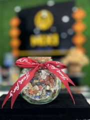 Lọ Thủy Tinh Hình Tròn TA Vụn Đa Sắc