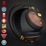  Tai nghe chụp tai Over Ear Closed có dây  Meze Audio 99 CLASSICS Walnut Gold 