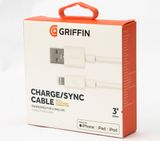  Dây sạc Griffin USB to Lightning Cable 0.9m White (GC40179-2) 