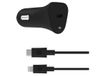  Sạc điện thoại trên xe hơi Griffin PowerJolt USB-C PD 18W Car Charger with USB-C to Lightning Cable (GP-083-BLK) 
