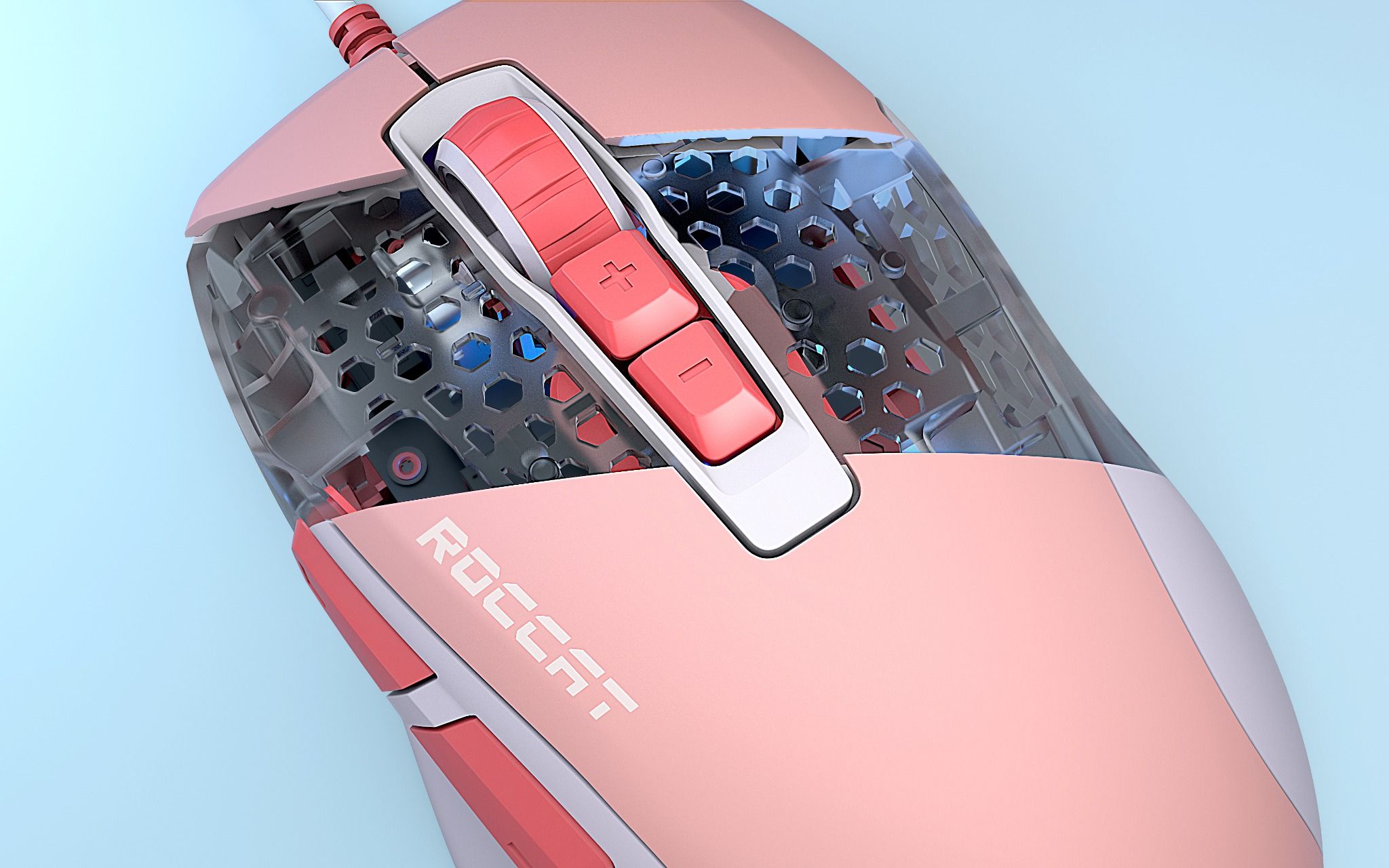  Chuột chơi game Roccat Kone Pure Ultra Coral 