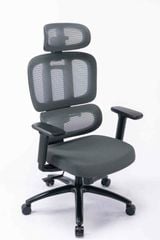 Ghế công thái học ergonomic WARRIOR – Hero series – WEC509 Black/Gray