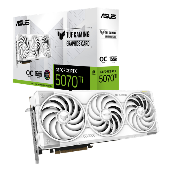 VGA ASUS TUF Gaming GeForce RTX™ 5070 Ti 16GB GDDR7 White OC Edition