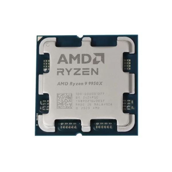 CPU AMD Ryzen 9 9950X (AMD AM5 - 16 Core - 32 Thread - Base 4.3Ghz - Turbo 5.7Ghz - Cache 80MB) - TRAY