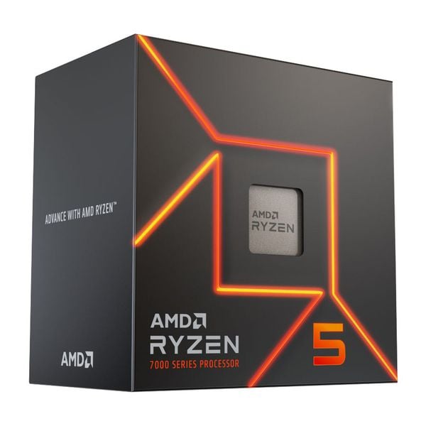 CPU AMD Ryzen 5 7500F (AMD AM5 - 6 Core - 12 Thread - Base 3.7Ghz - Turbo 5.0Ghz - Cache 38MB - No iGPU)