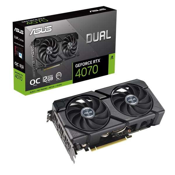 VGA ASUS Dual GeForce RTX&trade; 4070 EVO OC Edition 12GB GDDR6X