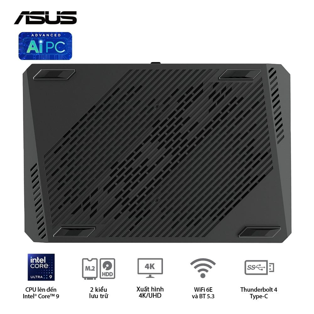 ASUS NUC 14 Performance RNUC14SRKU710001I - Intel® Ultra 7 155H (up to 4.80 GHz) 16 Cores 22 Threads, NVIDIA RTX 4060 8GB GDDR6