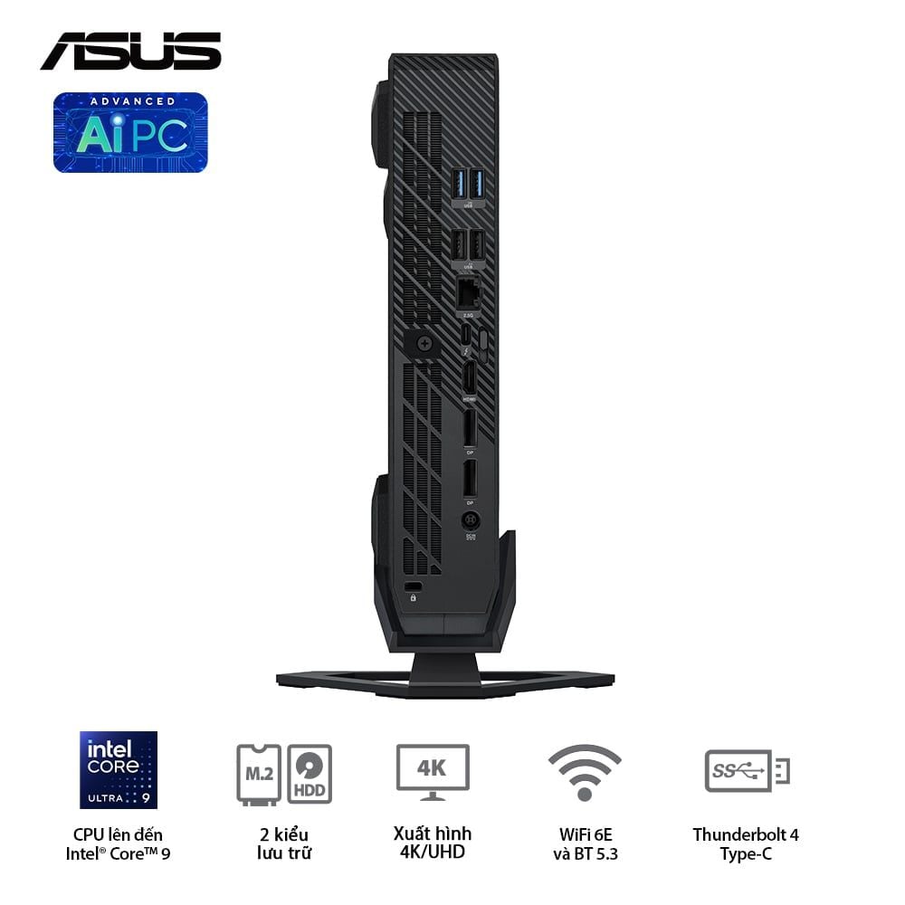 ASUS NUC 14 Performance RNUC14SRKU710001I - Intel® Ultra 7 155H (up to 4.80 GHz) 16 Cores 22 Threads, NVIDIA RTX 4060 8GB GDDR6