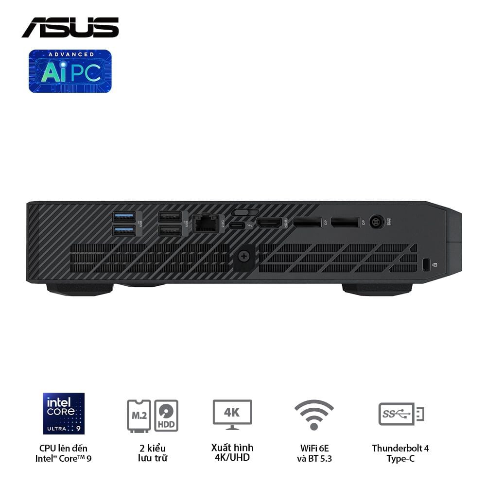 ASUS NUC 14 Performance RNUC14SRKU710001I - Intel® Ultra 7 155H (up to 4.80 GHz) 16 Cores 22 Threads, NVIDIA RTX 4060 8GB GDDR6