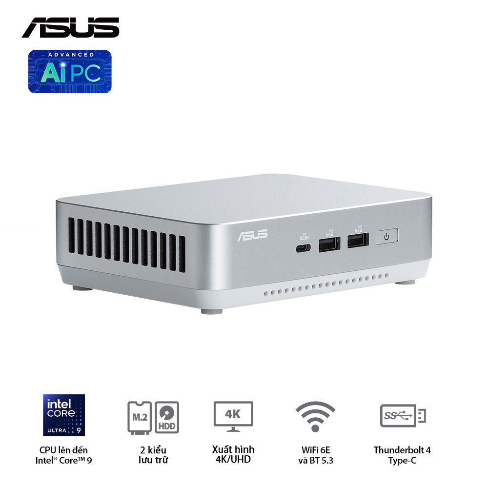 ASUS Mini NUC 14 Pro Plus RNUC14RVSU500001I - Intel®Ultra 5 125H (up to 4.50 GHz) 14 Cores 18 Threads, Arc Graphics