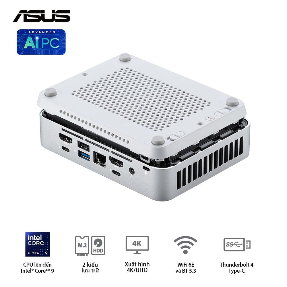 ASUS Mini NUC 14 Pro Plus RNUC14RVSU500001I - Intel®Ultra 5 125H (up to 4.50 GHz) 14 Cores 18 Threads, Arc Graphics