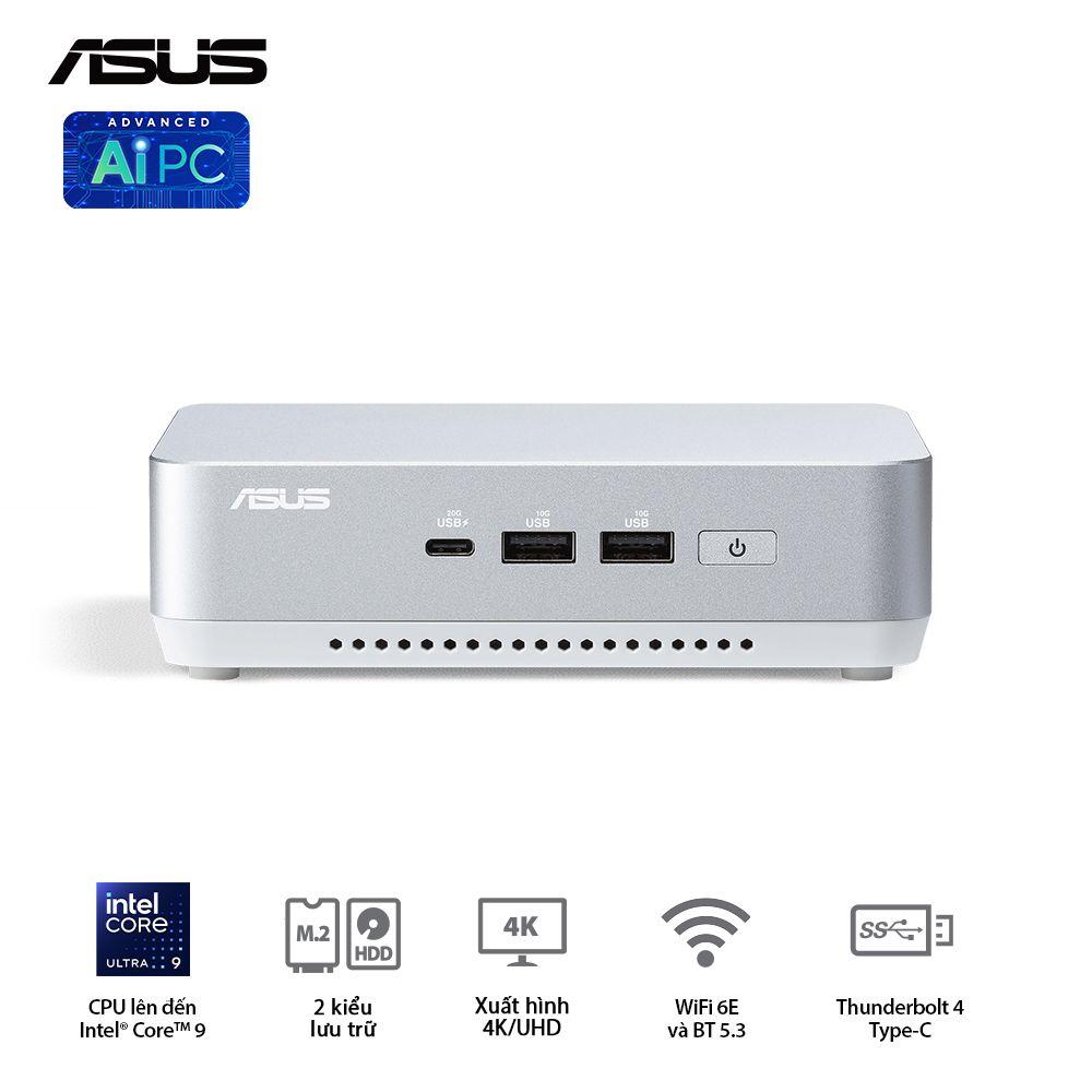 ASUS Mini NUC 14 Pro Plus RNUC14RVSU700001I - Intel®Ultra 7 155H (up to 4.80 GHz) 16 Cores 22 Threads, Arc Graphics