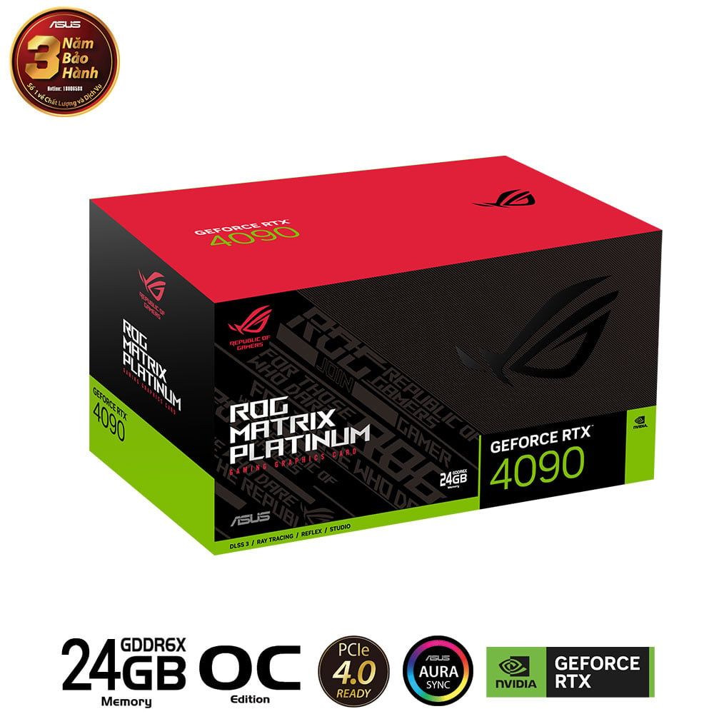 VGA ASUS ROG Matrix Platinum GeForce RTX™ 4090 24GB GDDR6X