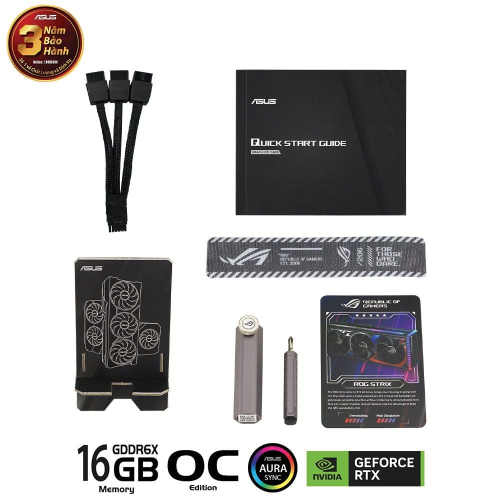 VGA ASUS ROG Strix GeForce RTX™ 4080 SUPER 16GB GDDR6X OC Edition