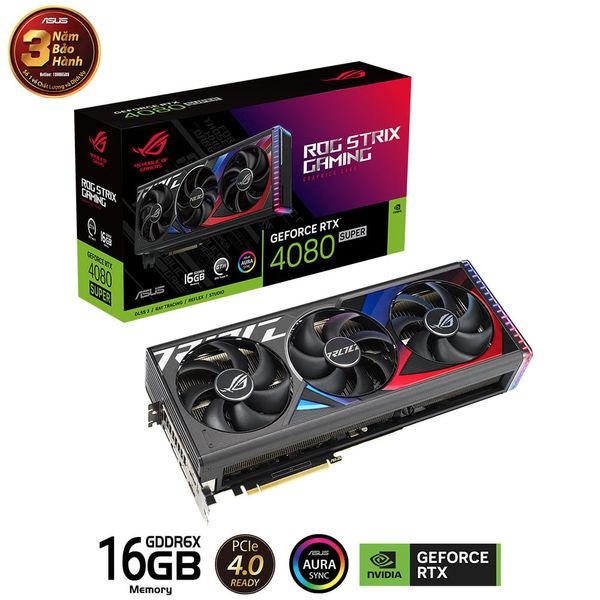 VGA ASUS ROG Strix GeForce RTX™ 4080 SUPER 16GB GDDR6X