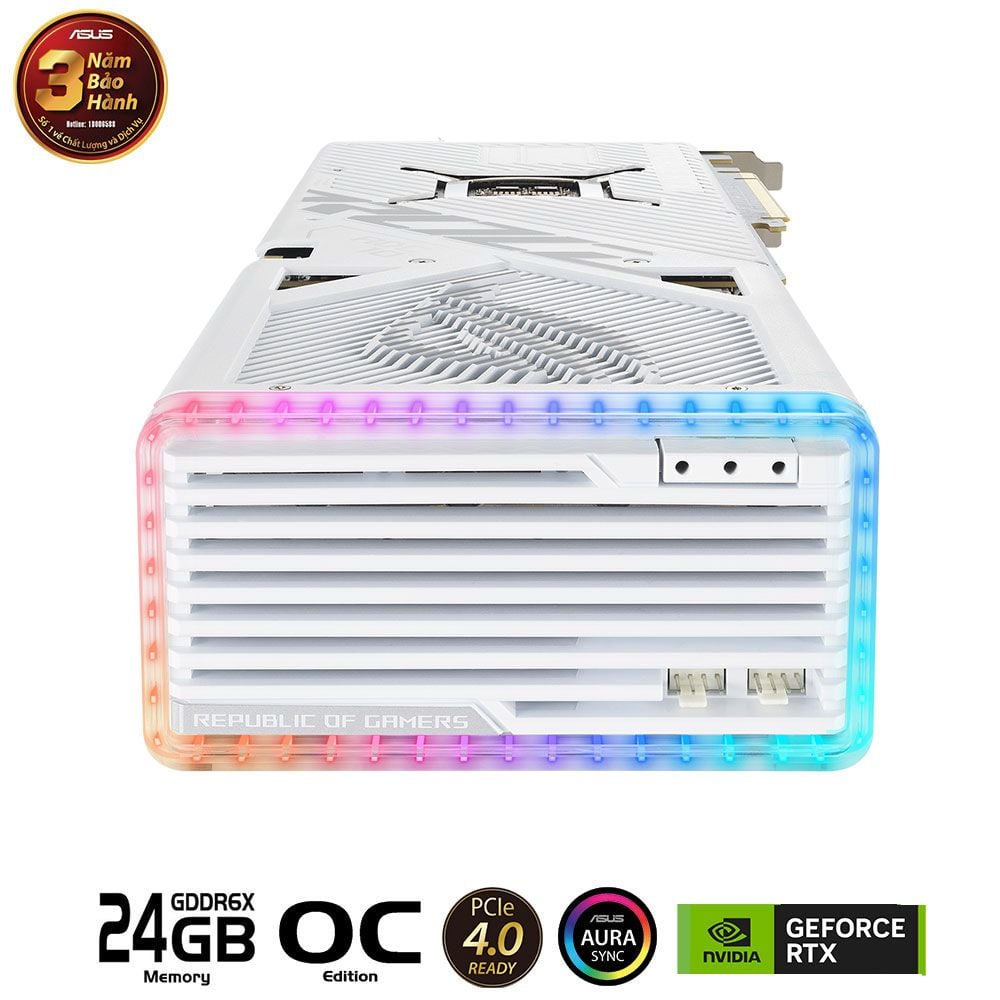 VGA ASUS ROG Strix GeForce RTX™ 4090 24GB GDDR6X White OC Edition