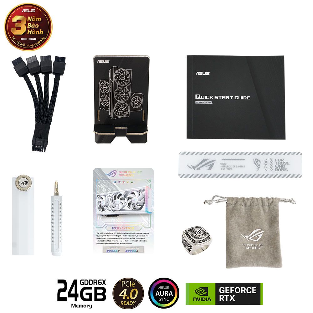 VGA ASUS ROG Strix GeForce RTX™ 4090 24GB GDDR6X White