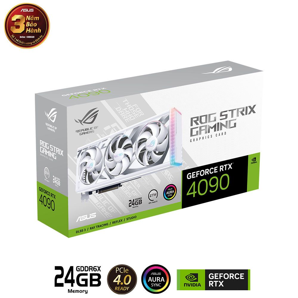 VGA ASUS ROG Strix GeForce RTX™ 4090 24GB GDDR6X White