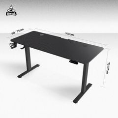 Bàn nâng hạ WARRIOR – Paladin Series – WGT605 Black