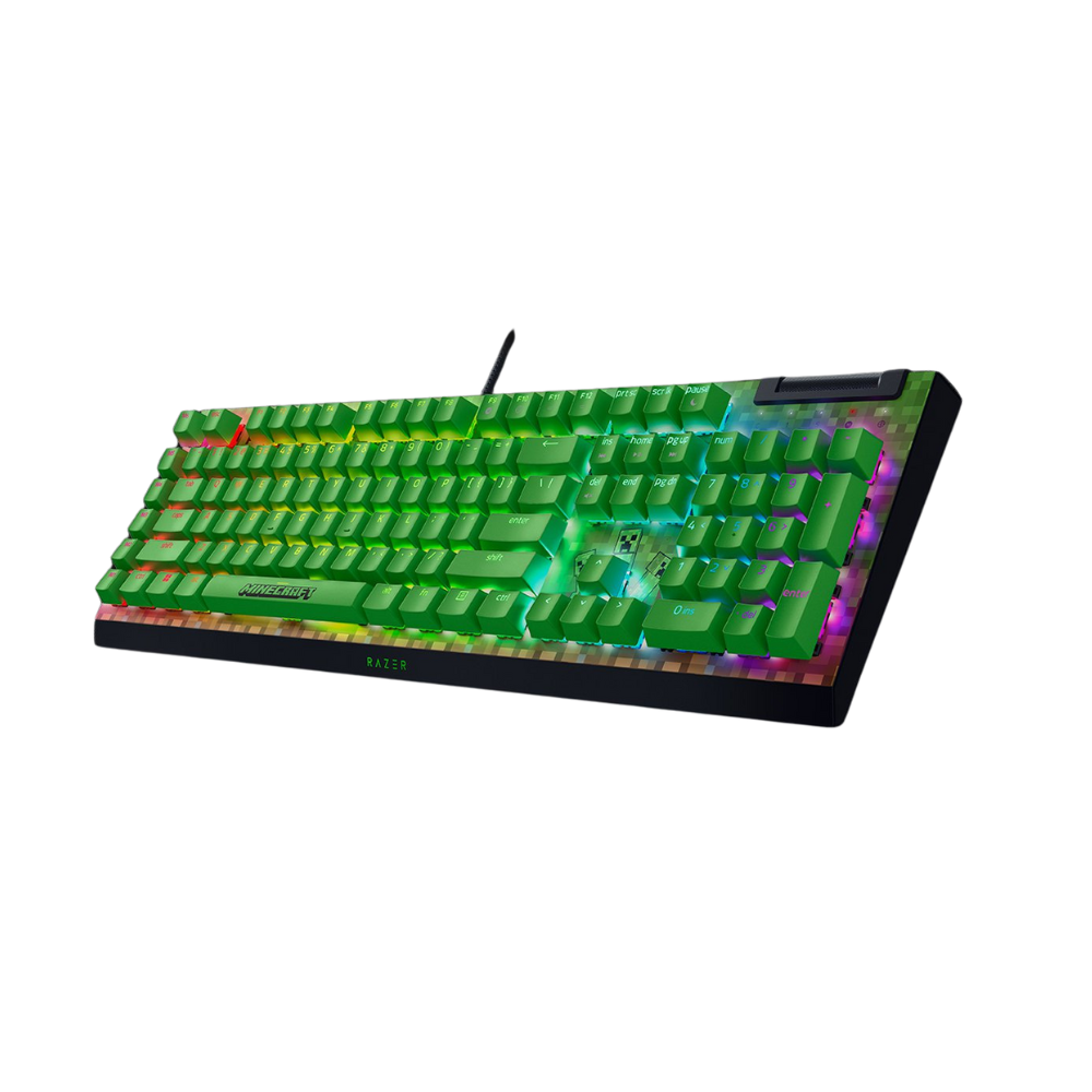 Bàn phím Razer BlackWidow V4 X Green Switch Minecraft Edition