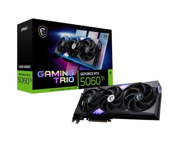 VGA MSI GeForce RTX™ 5060 Ti 16G GAMING TRIO OC
