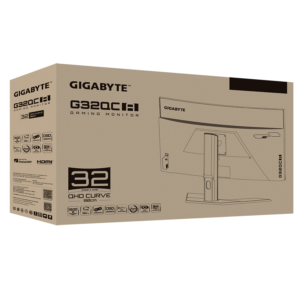 Màn hình Gigabyte G32QC A Gaming