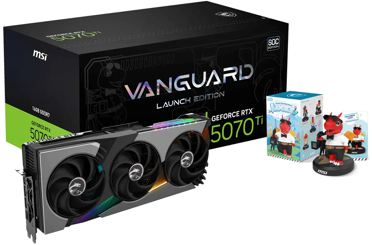 VGA MSI GeForce RTX™ 5070 Ti 16G VANGUARD SOC LAUNCH EDITION