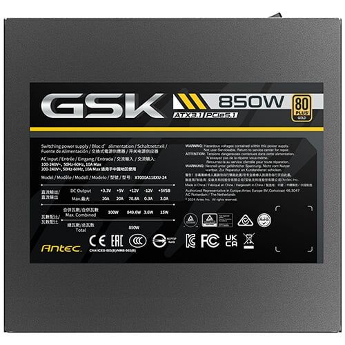 Nguồn máy tính Antec GSK 850