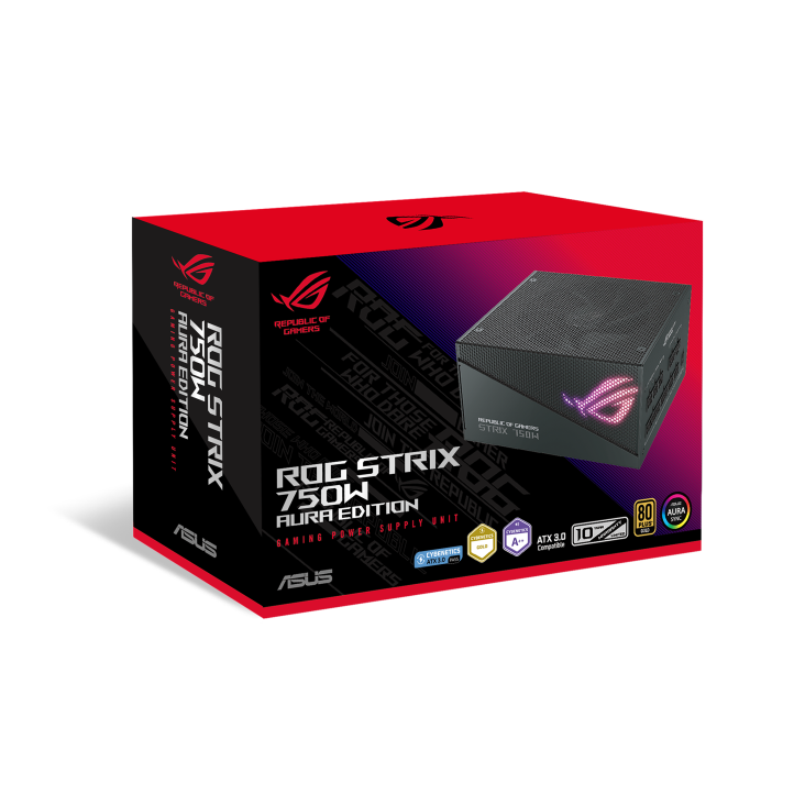 Nguồn máy tính Asus ROG STRIX 750W Gold Aura Edition