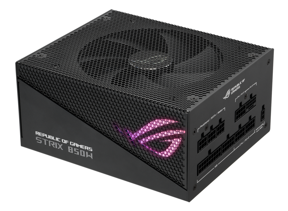 Nguồn máy tính Asus ROG STRIX 850W Gold Aura Edition