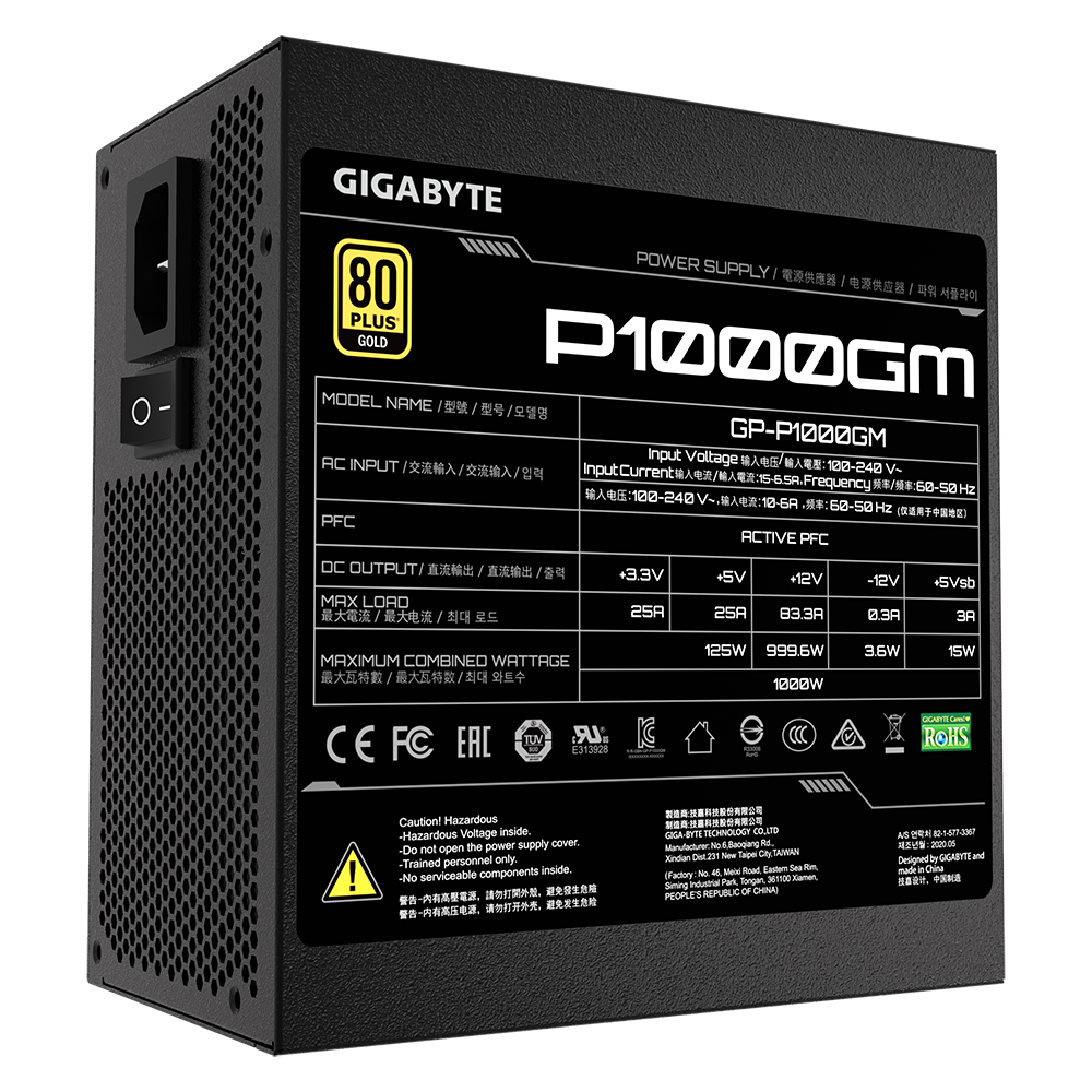 Nguồn máy tính GIGABYTE P1000GM
