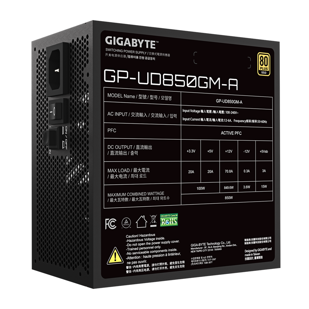 Nguồn máy tính GIGABYTE UD850GM-A