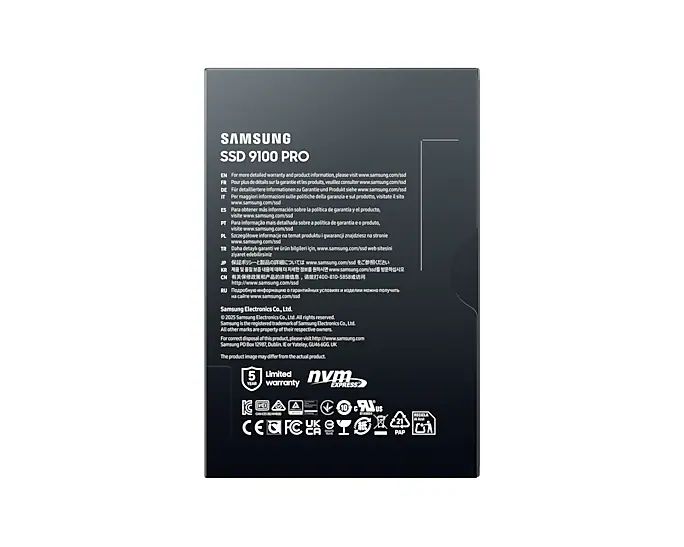 SSD Samsung 9100 Pro 1TB M2 PCIe Gen 5x4 NVMe - MZ-VAP1T0BW