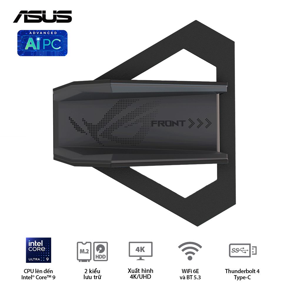 ROG NUC RNUC14SRKU9189A1I - Intel® Ultra 9 185H (up to 5.10 GHz) 16 Cores 22 Threads, NVIDIA RTX 4070 8GB GDDR6