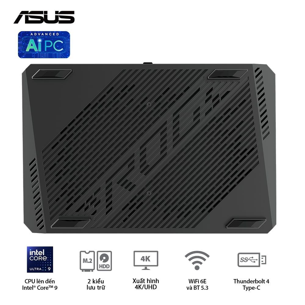 ROG NUC RNUC14SRKU9189A1I - Intel® Ultra 9 185H (up to 5.10 GHz) 16 Cores 22 Threads, NVIDIA RTX 4070 8GB GDDR6