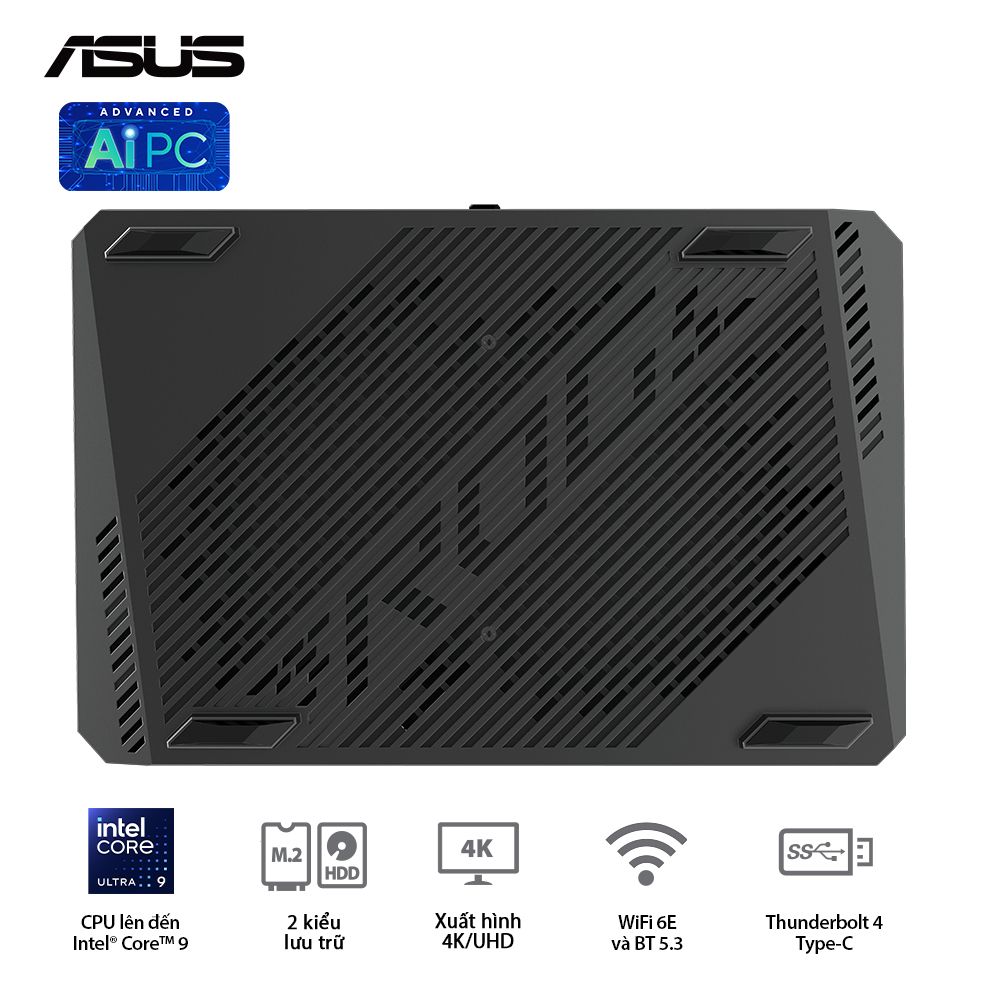 ROG NUC RNUC14SRKU7168A1I - Intel® Ultra 7 155H (up to 4.80 GHz) 16 Cores 22 Threads, NVIDIA RTX 4060 8GB GDDR6