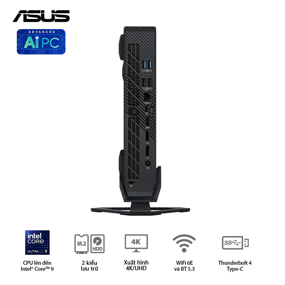 ROG NUC RNUC14SRKU7168A1I - Intel® Ultra 7 155H (up to 4.80 GHz) 16 Cores 22 Threads, NVIDIA RTX 4060 8GB GDDR6