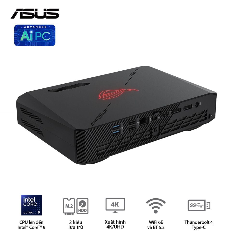 ROG NUC RNUC14SRKU7168A1I - Intel® Ultra 7 155H (up to 4.80 GHz) 16 Cores 22 Threads, NVIDIA RTX 4060 8GB GDDR6