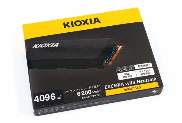 SSD KIOXIA with Heatsink NVMe 4TB