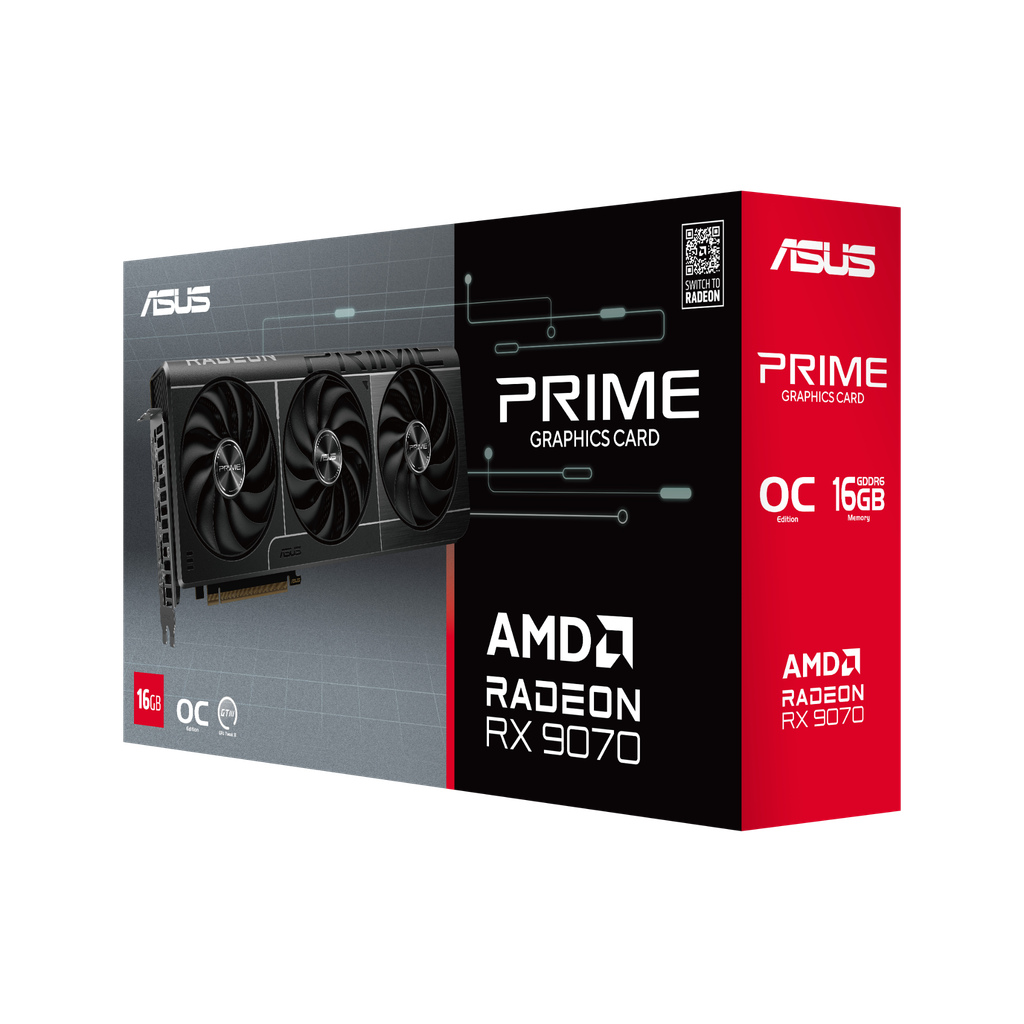 VGA ASUS Prime Radeon™ RX 9070 OC Edition 16GB GDDR6