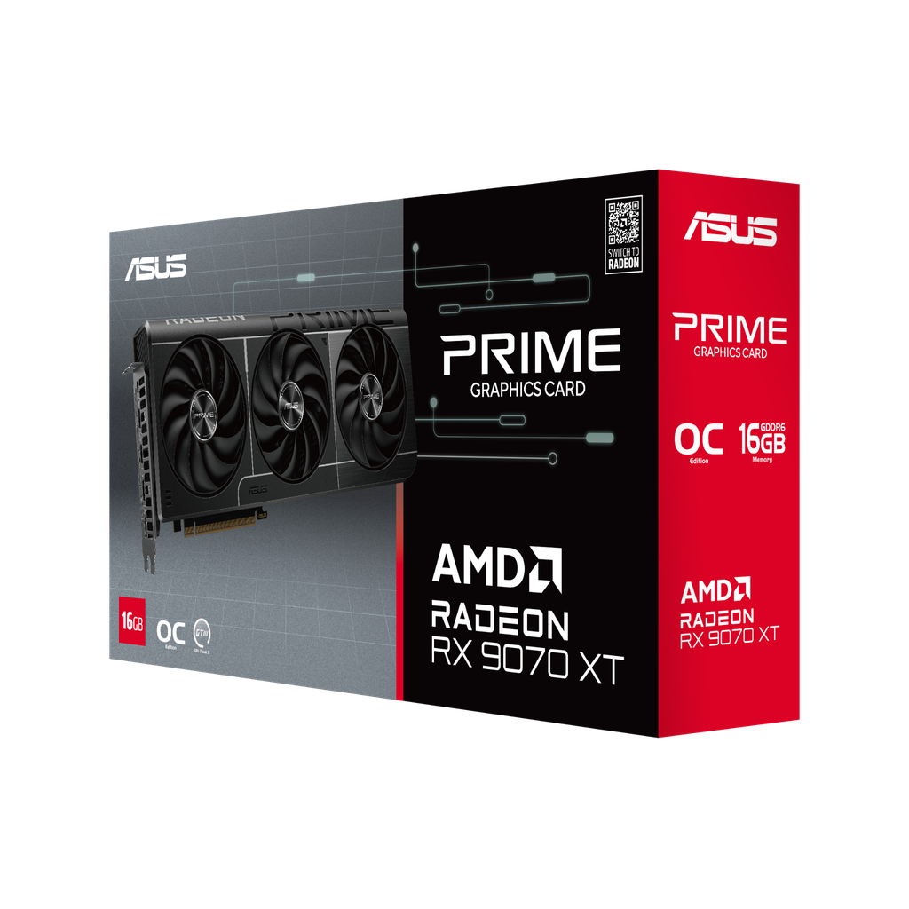 VGA ASUS Prime Radeon™ RX 9070 XT OC Edition 16GB GDDR6